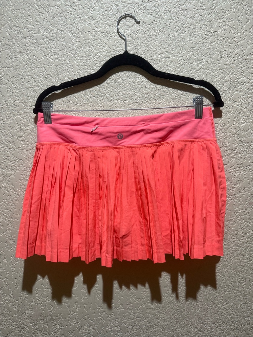 lululemon athletica Coral Pink Pleated Skater Skirt